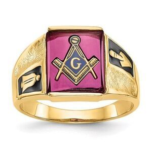 14k Gold Men’s Masonic Ring